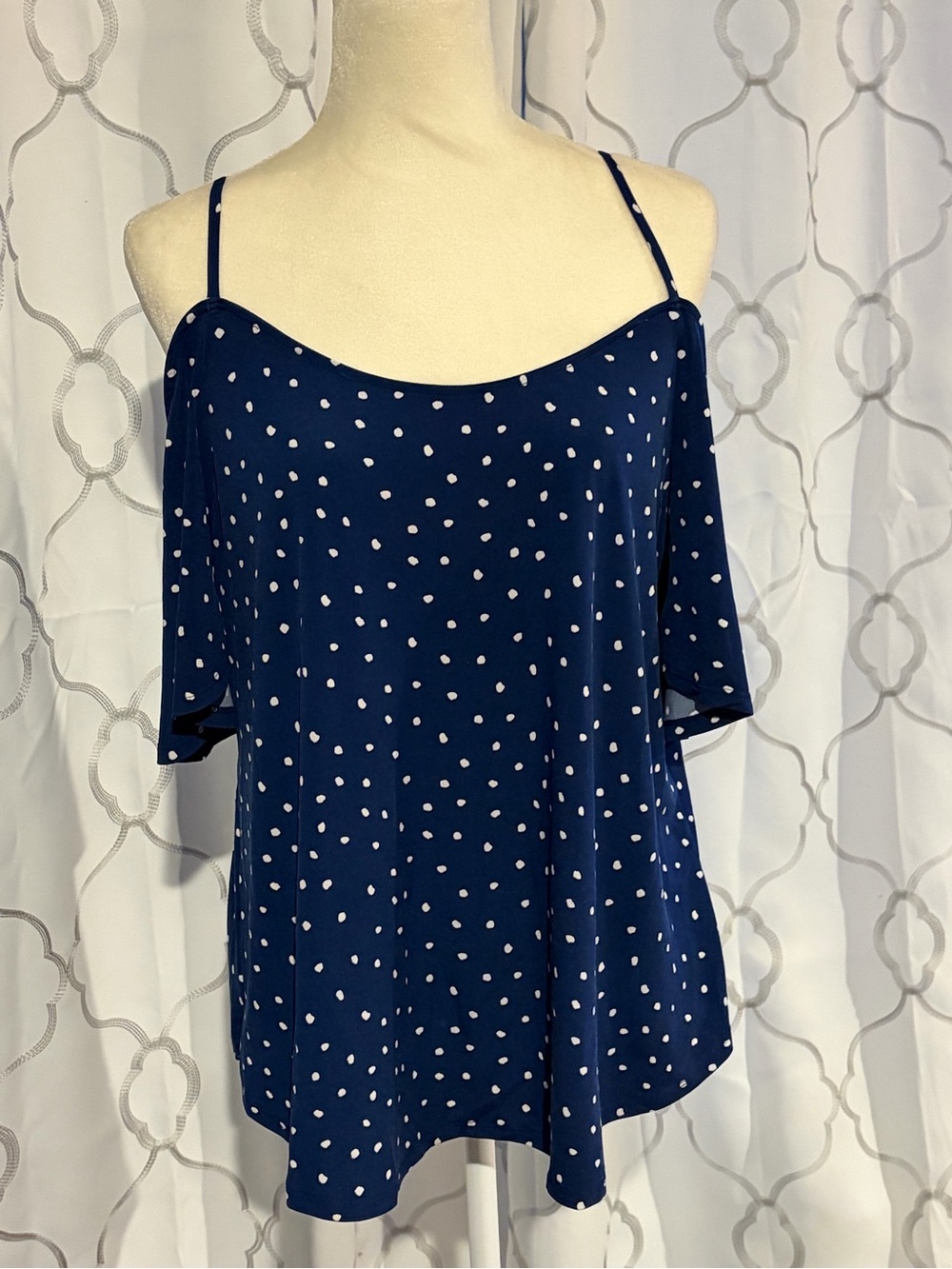 Kaileigh Valette Back Detail Cold Shoulder Knit Top from Stitch Fix.